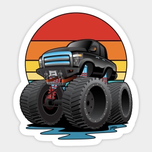 Big Monster Truck Off-road 4wd Cartoon Sticker